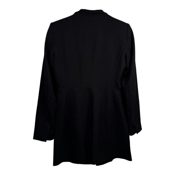 ZARA longline tailored blazer M NWT – black, single‑button, fully lined - Picture 2 of 12